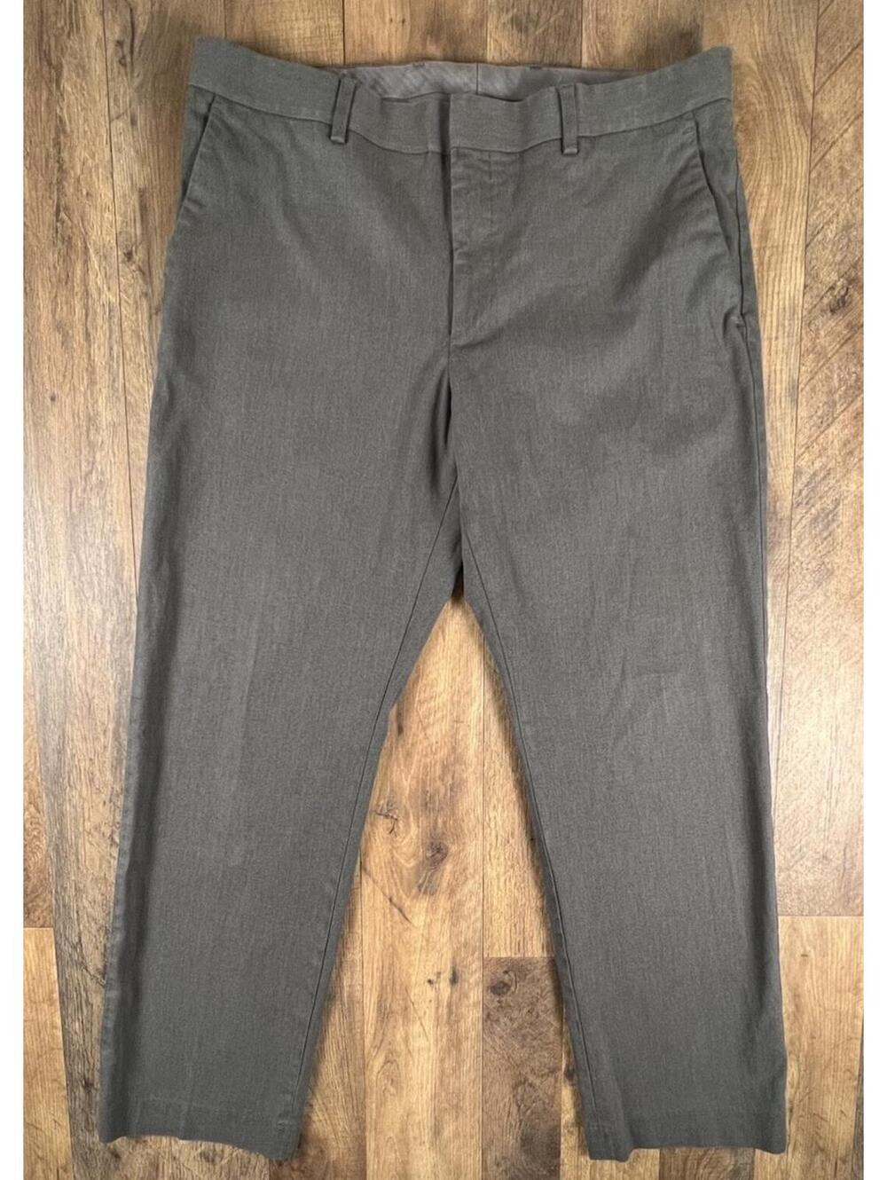 Express Producer Pants Mens 36x32 Gray Dress Slacks Straight Leg Office Classic
